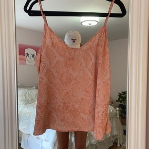 A New Day pink snakeskin tank top
